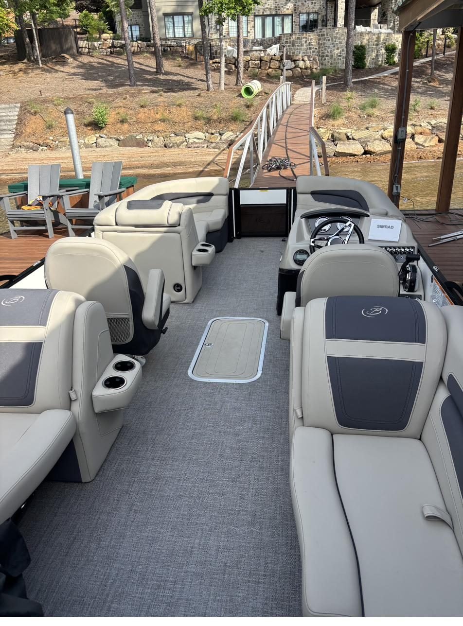 Clean pontoon interior
