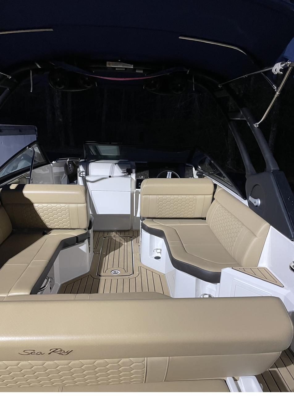Sea Ray interior after detail